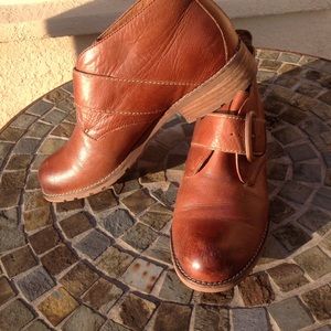 Sofft Brand Leather Buckle Bootie